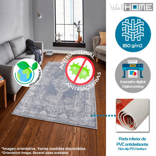 60 x 100cm carpete de poliéster estampado