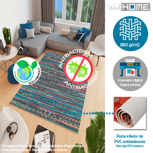 Tapete de poliƩster estampado de 80 cm Tapete de poliƩster estampado de 80 cm