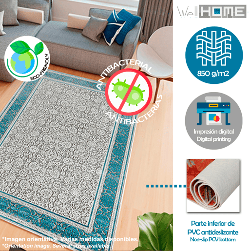 Tapete de poliƩster estampado de 80 cm Tapete de poliƩster estampado de 80 cm