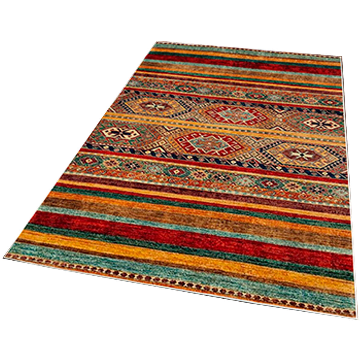 Alfombra De 140 X 220Cm 220x140 Mostaza