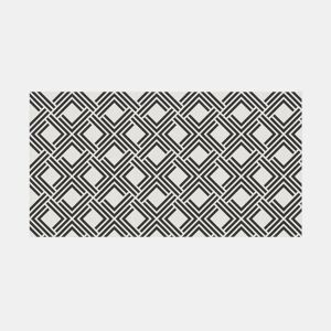 Vinil Carpet Living Dec Geom em preto 80 x 150 cm