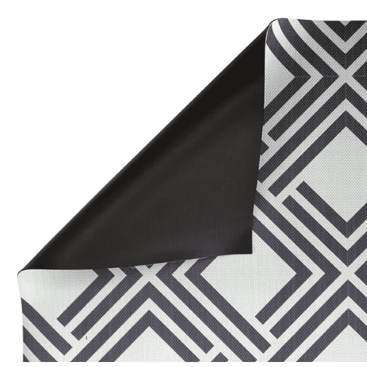 Vinil Carpet Living Dec Geom em preto 80 x 150 cm