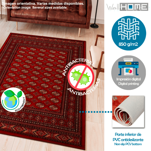 100 x 200 cm carpete de poliéster estampado