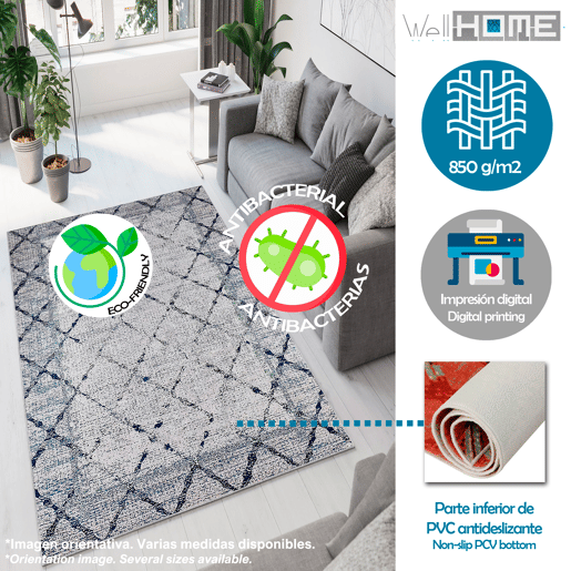 Tapete de poliƩster estampado de 80 cm Tapete de poliƩster estampado de 80 cm