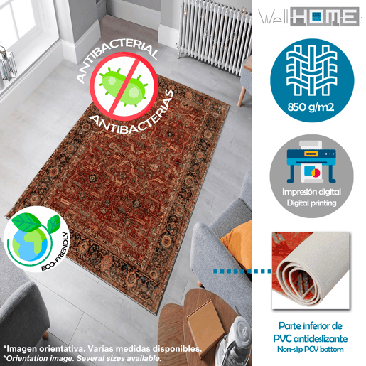 Tapete de poliƩster estampado de 80 cm Tapete de poliƩster estampado de 80 cm