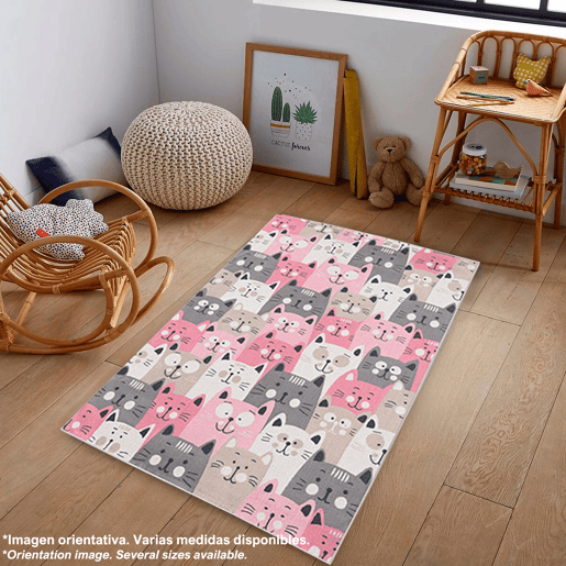 100 x 150cm carpete de poliéster estampado
