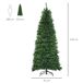 Árbol de Navidad Plástico y metal HOMCOM Árbol de Navidad Plástico y metal HOMCOM Verde