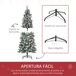 Árbol de Navidad PVC, Acero HOMCOM, hogar - decoración hogareña Árbol de Navidad PVC, Acero HOMCOM, hogar - decoración hogareña Verde