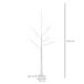Árbol Abedul LED PP y Acero Outsunny, hogar - decoración hogareña Árbol Abedul LED PP y Acero Outsunny, hogar - decoración hogareña Blanco