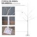 Árbol Abedul LED PP y Acero Outsunny, hogar - decoración hogareña Árbol Abedul LED PP y Acero Outsunny, hogar - decoración hogareña Blanco