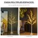 Árbol Abedul LED PP y Acero Outsunny, hogar - decoración hogareña Árbol Abedul LED PP y Acero Outsunny, hogar - decoración hogareña Blanco