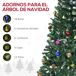 Árbol de Navidad PVC y metal HOMCOM, hogar - decoración hogareña Árbol de Navidad PVC y metal HOMCOM, hogar - decoración hogareña Verde