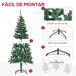 Árbol de Navidad PVC y metal HOMCOM, hogar - decoración hogareña Árbol de Navidad PVC y metal HOMCOM, hogar - decoración hogareña Verde