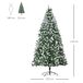 Árbol de Navidad PVC, Acero HOMCOM, hogar - decoración hogareña Árbol de Navidad PVC, Acero HOMCOM, hogar - decoración hogareña Verde