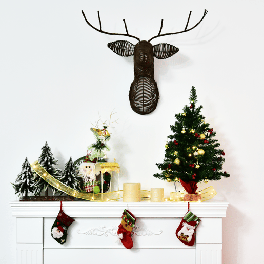 HOMCOM Mini Árvore de Natal 60cm Artificial Decoração de Natal de Pinheiro com Suporte Metálico 73 Ramos PVC Ø40x60cm Verde HOMCOM Mini Árvore de Natal 60cm Artificial Decoração de Natal de Pinheiro com Suporte Metálico 73 Ramos PVC Ø40x60cm Verde