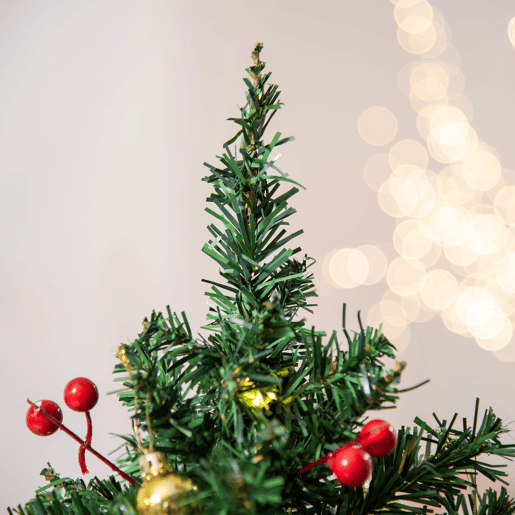HOMCOM Mini Árvore de Natal 60cm Artificial Decoração de Natal de Pinheiro com Suporte Metálico 73 Ramos PVC Ø40x60cm Verde HOMCOM Mini Árvore de Natal 60cm Artificial Decoração de Natal de Pinheiro com Suporte Metálico 73 Ramos PVC Ø40x60cm Verde