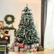 Árbol de Navidad Artificial Plástico HOMCOM Árbol de Navidad Artificial Plástico HOMCOM Verde