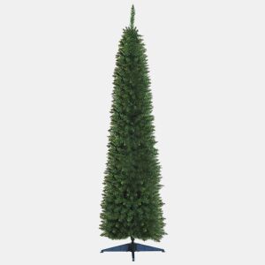 HOMCOM Árvore de Natal Artificial 210cm Ignífugo com 499 Pontas de Ramo PVC e Suporte de Metal Decoração de Natal para Interiores Fácil de Montar Verde