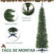 Árbol de Navidad PVC, Plástico, Metal HOMCOM Árbol de Navidad PVC, Plástico, Metal HOMCOM Verde