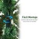 Árbol de Navidad PE PVC y Metal HOMCOM Árbol de Navidad PE PVC y Metal HOMCOM Verde