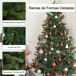 Árbol de Navidad PE PVC y Metal HOMCOM Árbol de Navidad PE PVC y Metal HOMCOM Verde
