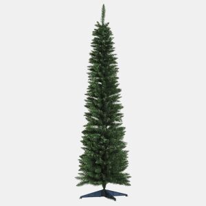 HOMCOM Árvore de Natal Artificial 180cm Ignífugo com 390 Pontas de Ramo PVC e Suporte de Metal Decoração de Natal para Interiores Fácil de Montar Verde