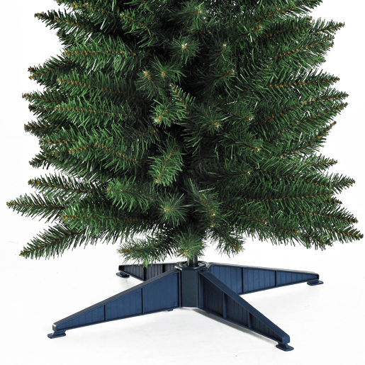 HOMCOM Árvore de Natal Artificial 180cm Ignífugo com 390 Pontas de Ramo PVC e Suporte de Metal Decoração de Natal para Interiores Fácil de Montar Verde