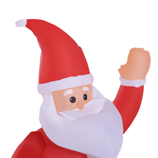 HOMCOM Pai Natal Insuflável de 1,2 m com Presente Decoração de Natal Iluminação LED 70x50x120cm Multicolorido HOMCOM Pai Natal Insuflável de 1,2 m com Presente Decoração de Natal Iluminação LED 70x50x120cm Multicolorido