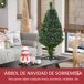 Árbol de Navidad PVC y plástico HOMCOM Árbol de Navidad PVC y plástico HOMCOM Verde