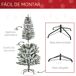 Árbol de Navidad PVC y Acero HOMCOM, hogar - decoración hogareña Árbol de Navidad PVC y Acero HOMCOM, hogar - decoración hogareña Multicolor