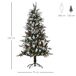 Árbol de Navidad Plástico, PE, Acero HOMCOM Árbol de Navidad Plástico, PE, Acero HOMCOM Verde
