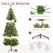 Árbol de Navidad PET y metal HOMCOM, hogar - decoración hogareña Árbol de Navidad PET y metal HOMCOM, hogar - decoración hogareña Verde