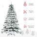 Árbol de Navidad PVC, Metal HOMCOM, hogar - decoración hogareña Árbol de Navidad PVC, Metal HOMCOM, hogar - decoración hogareña Multicolor
