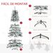 Árbol de Navidad PVC, Metal HOMCOM, hogar - decoración hogareña Árbol de Navidad PVC, Metal HOMCOM, hogar - decoración hogareña Multicolor