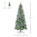 Árbol de Navidad PVC, Acero HOMCOM, hogar - decoración hogareña Árbol de Navidad PVC, Acero HOMCOM, hogar - decoración hogareña Verde