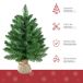 Árbol de Navidad Pequeño PVC, 100% Lino, Cemento HOMCOM Árbol de Navidad Pequeño PVC, 100% Lino, Cemento HOMCOM Verde