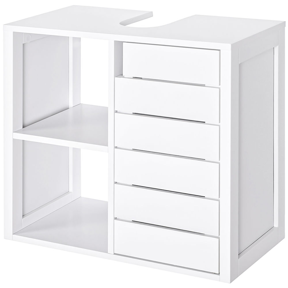 Armario Bajo para Lavabo MDF kleankin, hogar - baño 60x30