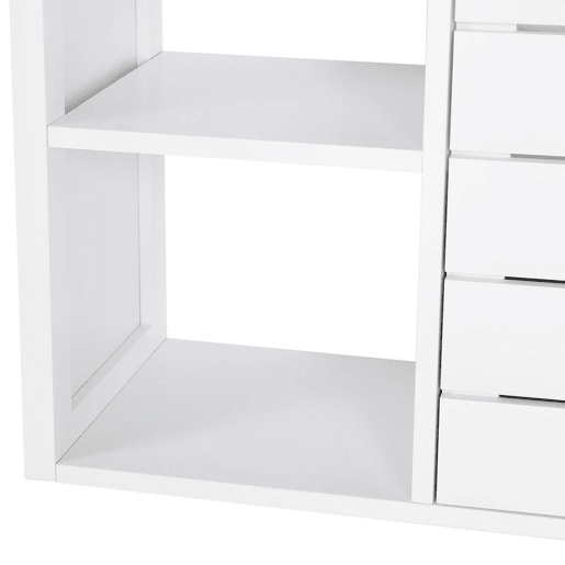 kleankin Móvel para Lavatório Pousar Móvel para Casa de Banho Suspenso com 2 Prateleiras Abertas e Armário com Prateleira Ajustável 60x30x54 cm Branco kleankin Móvel para Lavatório Pousar Móvel para Casa de Banho Suspenso com 2 Prateleiras Abertas e Armário com Prateleira Ajustável 60x30x54 cm Branco