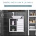 Armario Bajo para Lavabo MDF kleankin, hogar - baño 60x30 Armario Bajo para Lavabo MDF kleankin, hogar - baño 60x30 Blanco