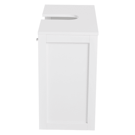 kleankin Móvel para Lavatório Pousar Móvel para Casa de Banho Suspenso com 2 Prateleiras Abertas e Armário com Prateleira Ajustável 60x30x54 cm Branco kleankin Móvel para Lavatório Pousar Móvel para Casa de Banho Suspenso com 2 Prateleiras Abertas e Armário com Prateleira Ajustável 60x30x54 cm Branco