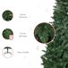 Árbol de Navidad PVC, Acero HOMCOM, hogar - decoración hogareña Árbol de Navidad PVC, Acero HOMCOM, hogar - decoración hogareña Verde