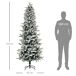 Árbol de Navidad PVC, PE, Acero HOMCOM Árbol de Navidad PVC, PE, Acero HOMCOM Multicolor