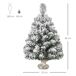 Árbol de Navidad PVC, Arpillera y Cemento HOMCOM Árbol de Navidad PVC, Arpillera y Cemento HOMCOM Multicolor