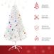 Árbol de Navidad Plástico y Metal HOMCOM Árbol de Navidad Plástico y Metal HOMCOM Blanco