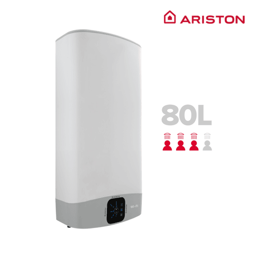 Caldeira eléctrica, Ariston, Velis Wifi 80 litros, Vertical ou Horizontal, Classe energética B