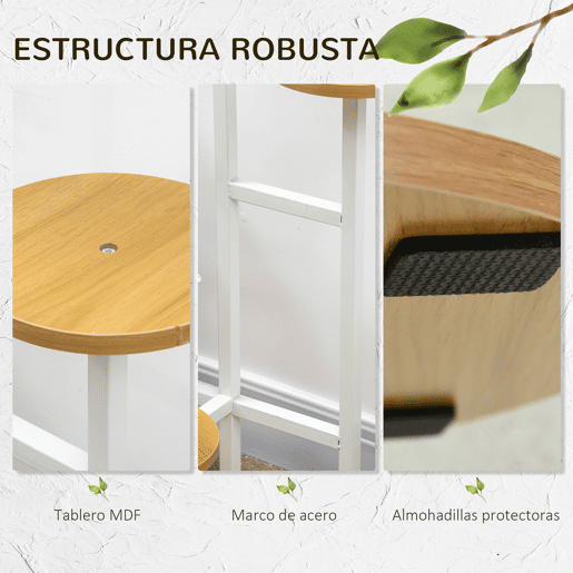 Outsunny Suporte para Plantas Prateleiras para Plantas de 4 Níveis Suporte para Vasos de Plantas com Estrutura de Aço para Interior e Exterior 40x40x95,5cm Madeira e Branco Outsunny Suporte para Plantas Prateleiras para Plantas de 4 Níveis Suporte para Vasos de Plantas com Estrutura de Aço para Interior e Exterior 40x40x95,5cm Madeira e Branco