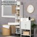 Armario de Baño kleankin, hogar - baño Armario de Baño kleankin, hogar - baño Blanco/ Madera