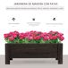 Huerto Urbano Rectangular Madera de Abeto Outsunny Huerto Urbano Rectangular Madera de Abeto Outsunny Marrón
