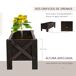 Huerto Urbano Rectangular Madera de Abeto Outsunny Huerto Urbano Rectangular Madera de Abeto Outsunny Marrón