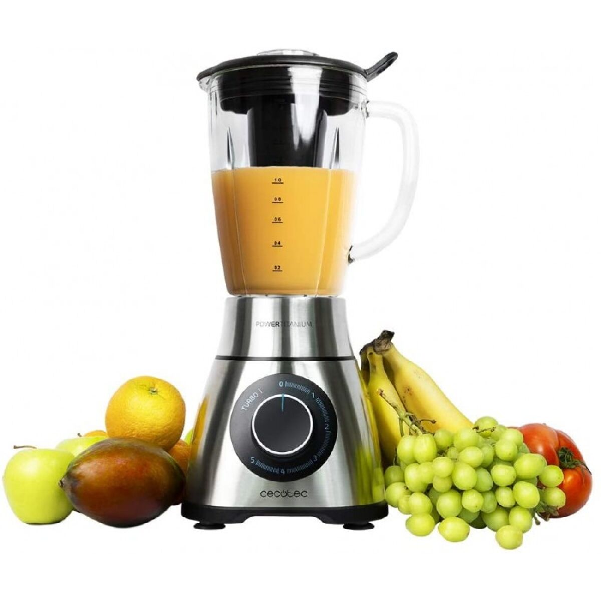 Batidora de vaso Cecotec Power Black Titanium 1300 PerfectMi